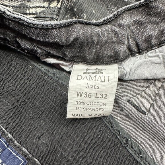 Damati Painted Moto Style Jeans (36) - Picture 11 of 11